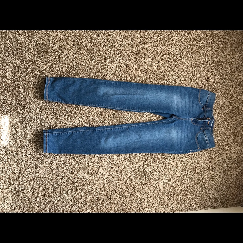 Blue jeggings
